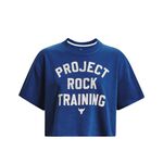 Project Rock SS Crop Rival Terry TG Blue Mirage